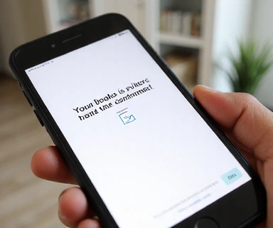 Email confirmation on a smartphone